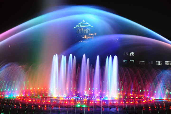 廣東大型文化廣場音樂噴泉